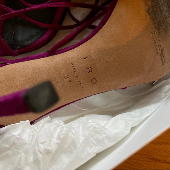 IRO Purple Suede Sandals - Picture 11 of 11